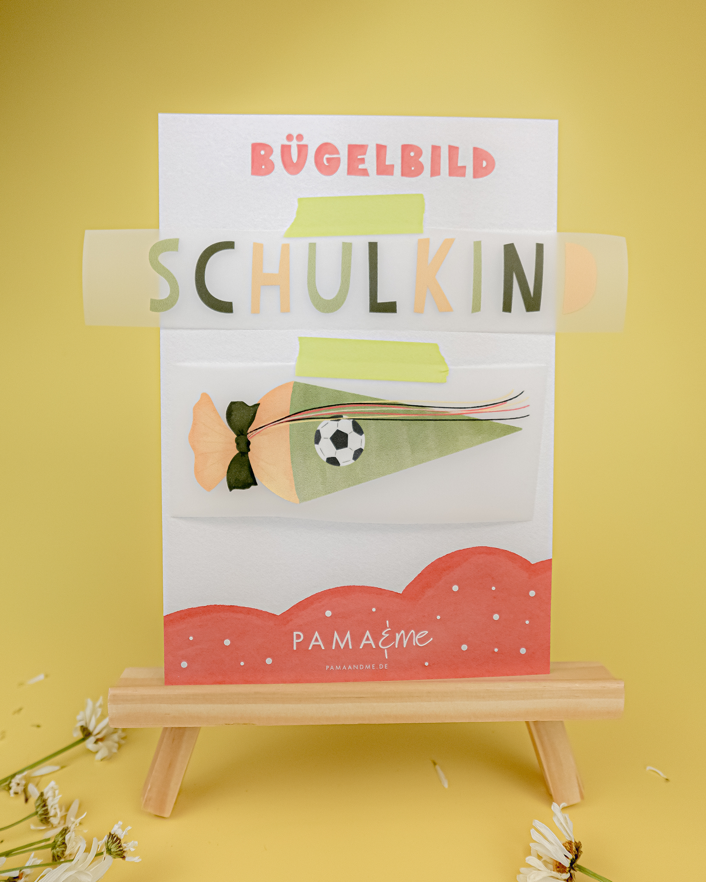 Bügelbild Schulkind