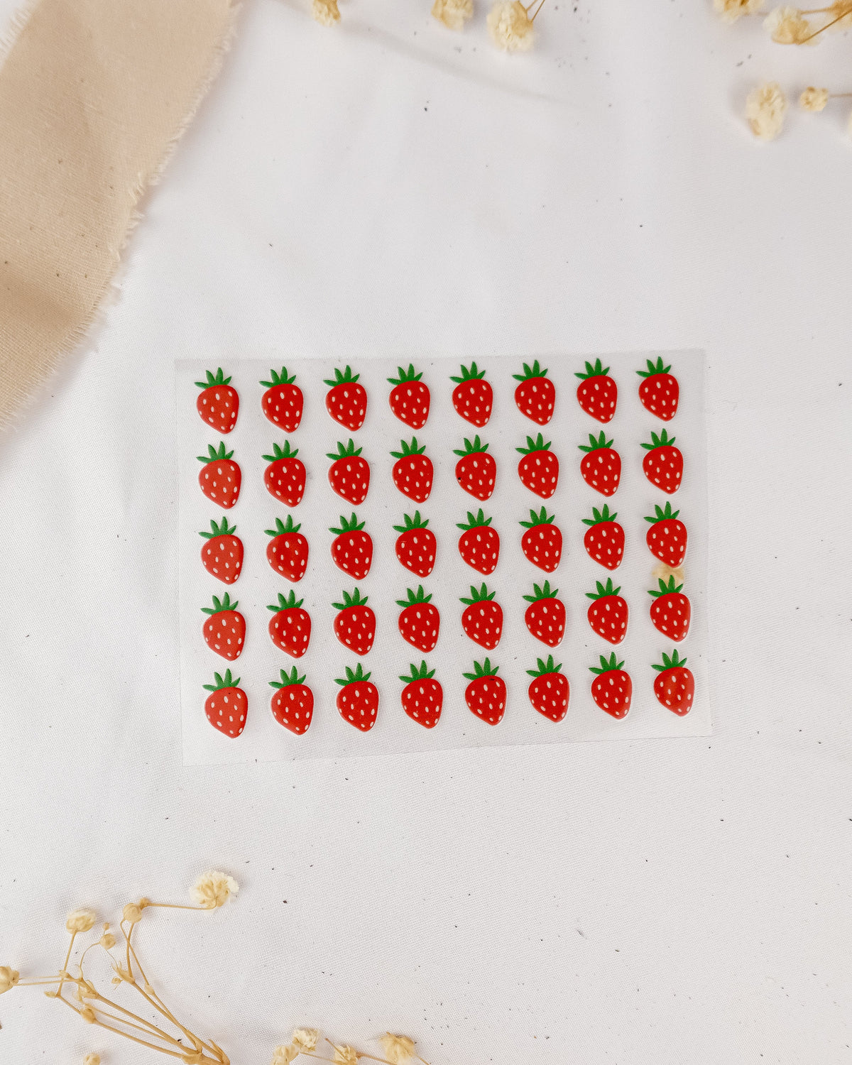 pama&me Rub-On-Sticker 60 Erdbeeren
