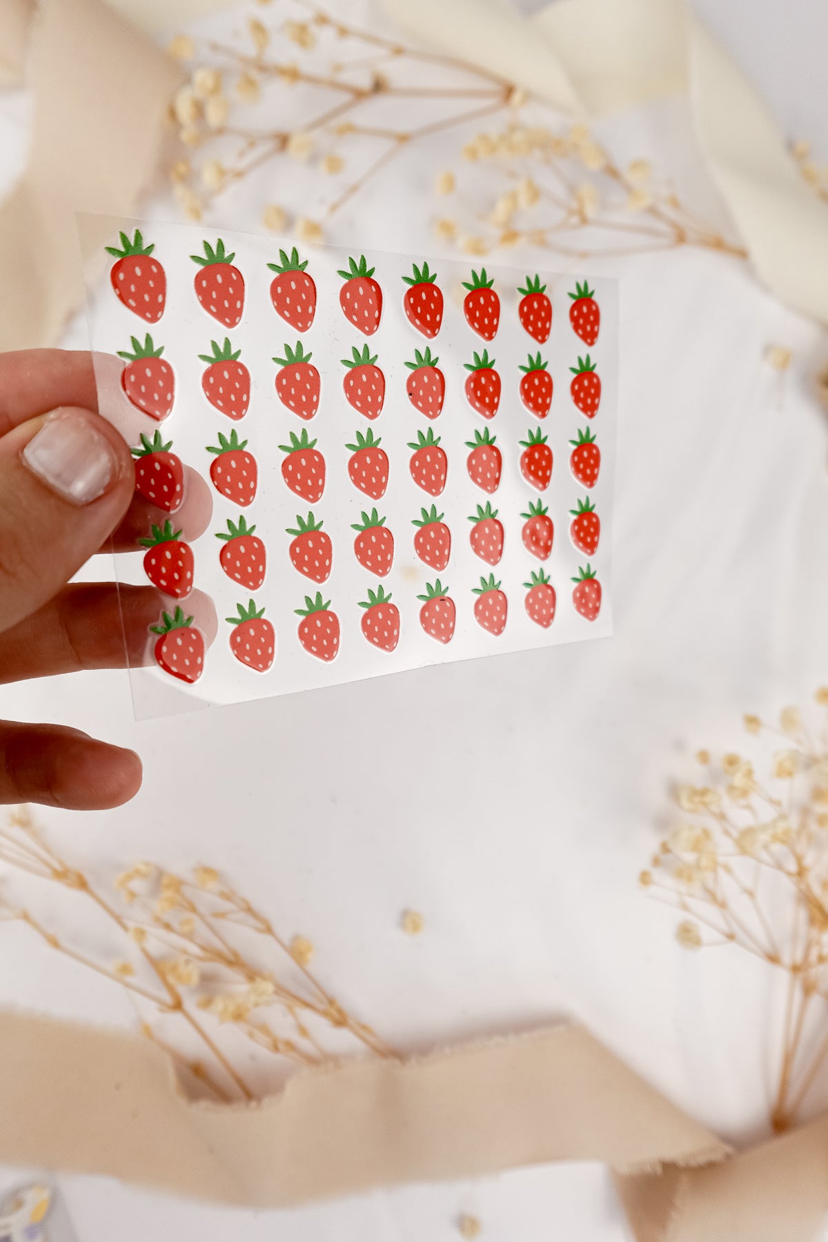 pama&me Rub-On-Sticker 60 Erdbeeren