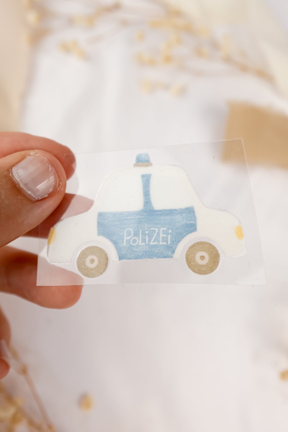 pama&me Rub-On-Sticker Polizeiauto
