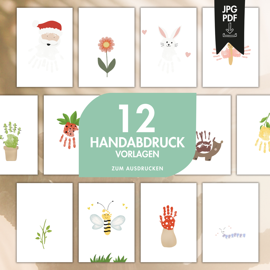 pama&amp;me Handabdruck-Vorlagen - download