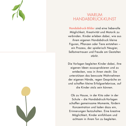 Handabdruck-Vorlagen