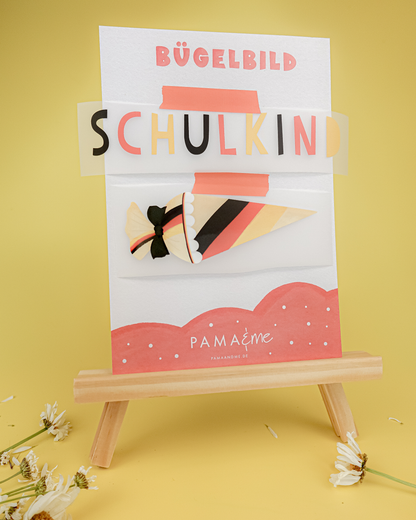 Bügelbild Schulkind