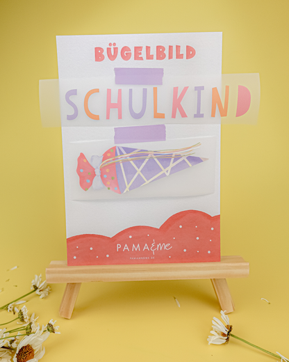 Bügelbild Schulkind