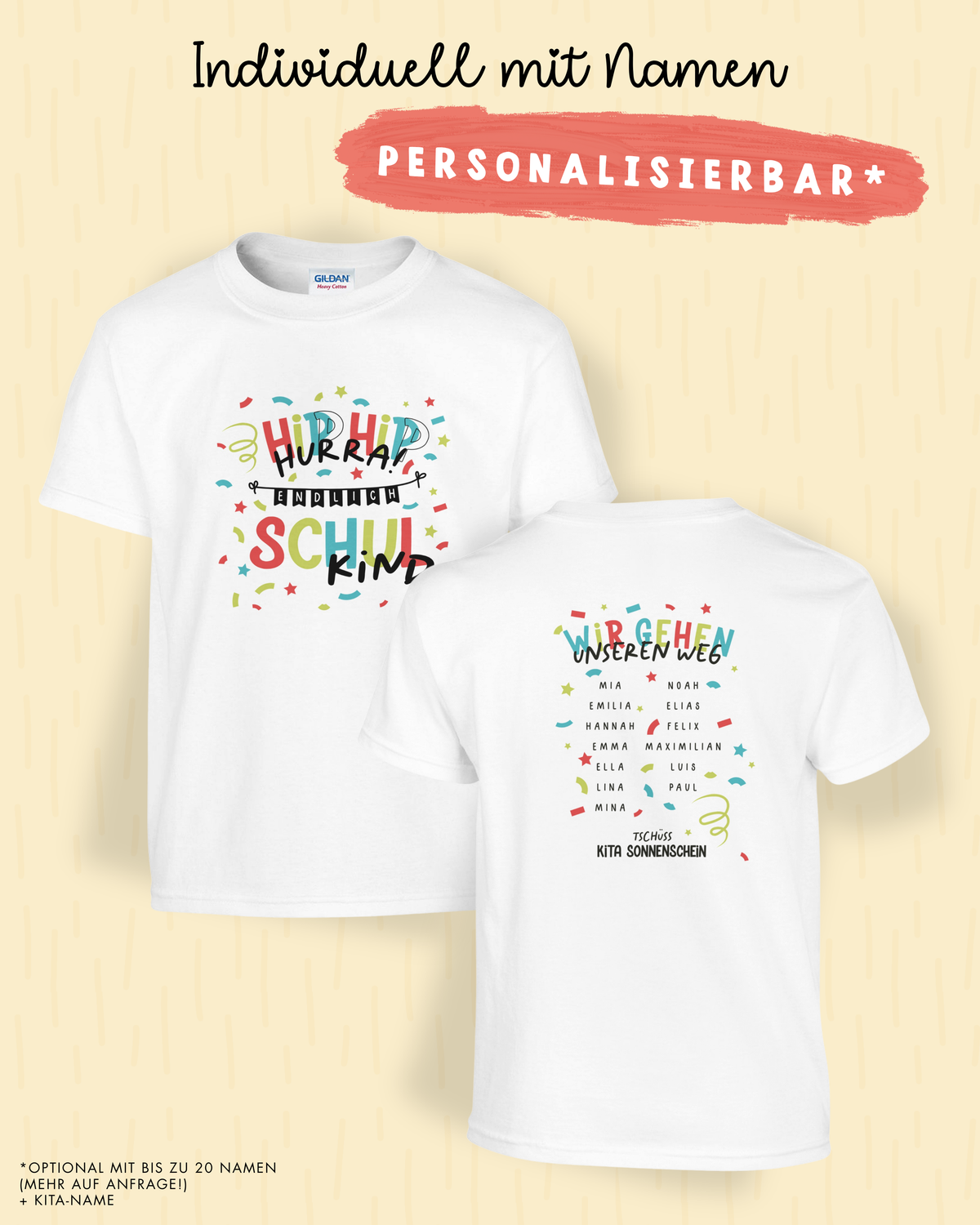 pama&amp;me Kita-Abschied: Gruppenshirt - personalisiert, download