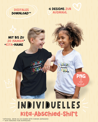 pama&amp;me Kita-Abschied: Gruppenshirt - personalisiert, download