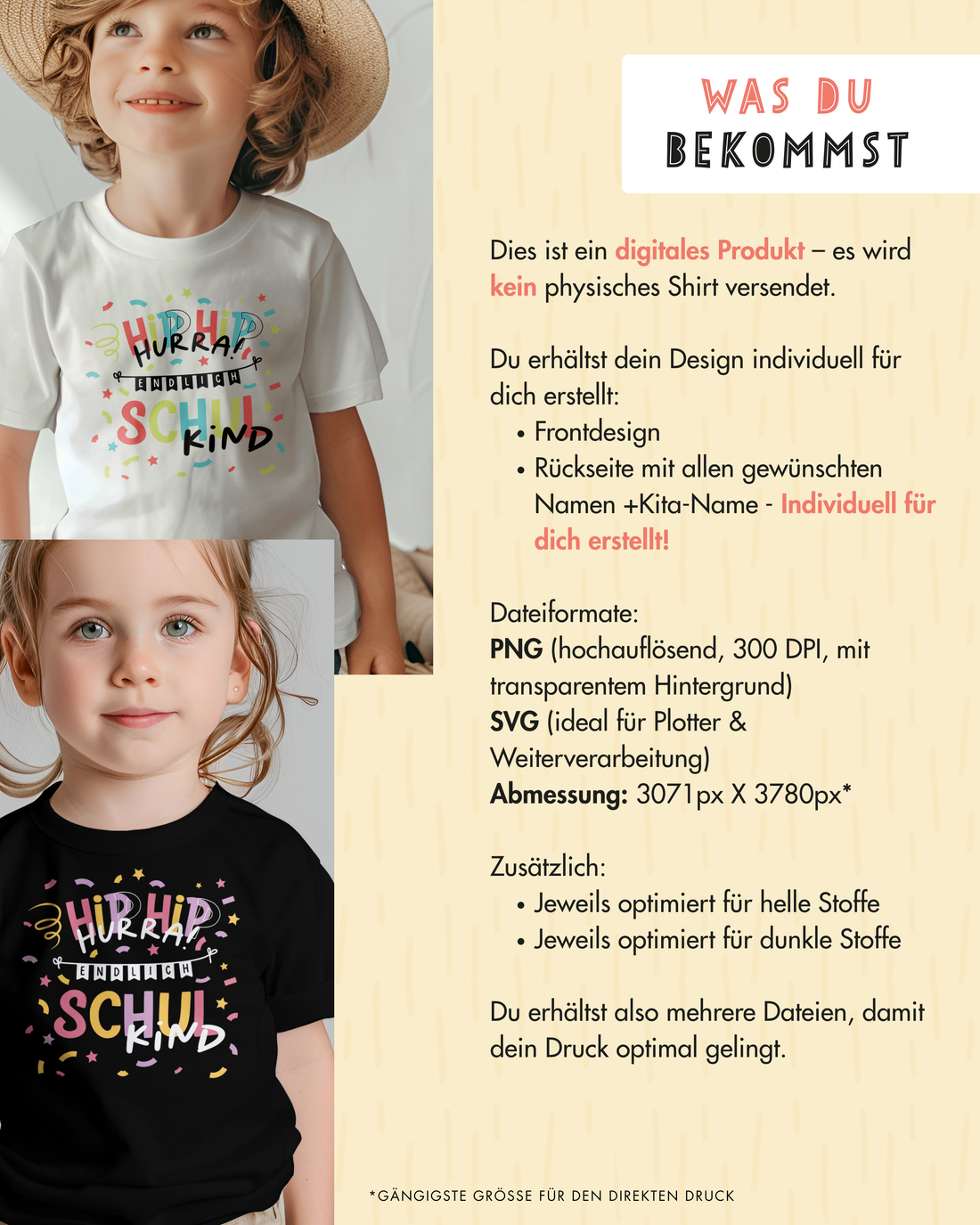 pama&amp;me Kita-Abschied: Gruppenshirt - personalisiert, download