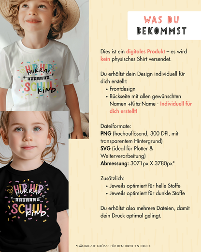 pama&amp;me Kita-Abschied: Gruppenshirt - personalisiert, download