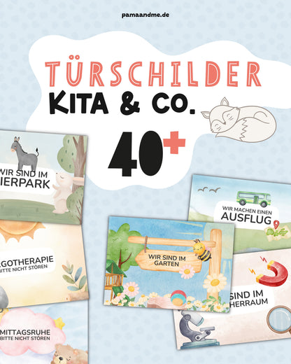 70+ Türschilder Kita & Co.