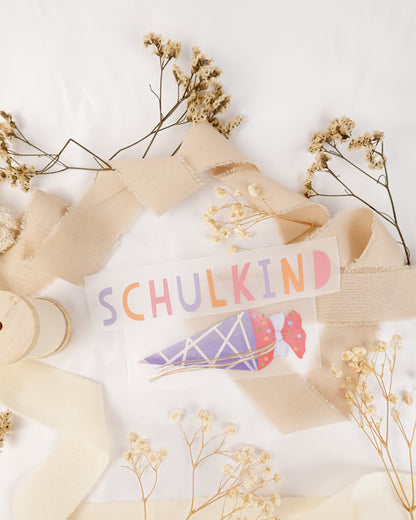 Bügelbild Schulkind