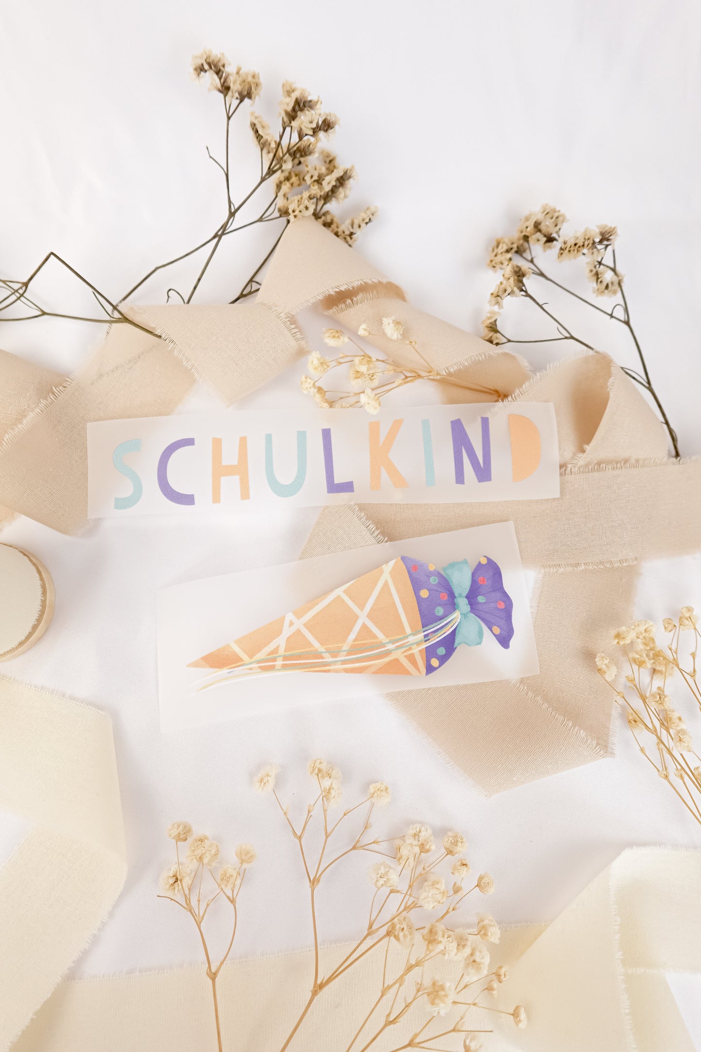 Bügelbild Schulkind