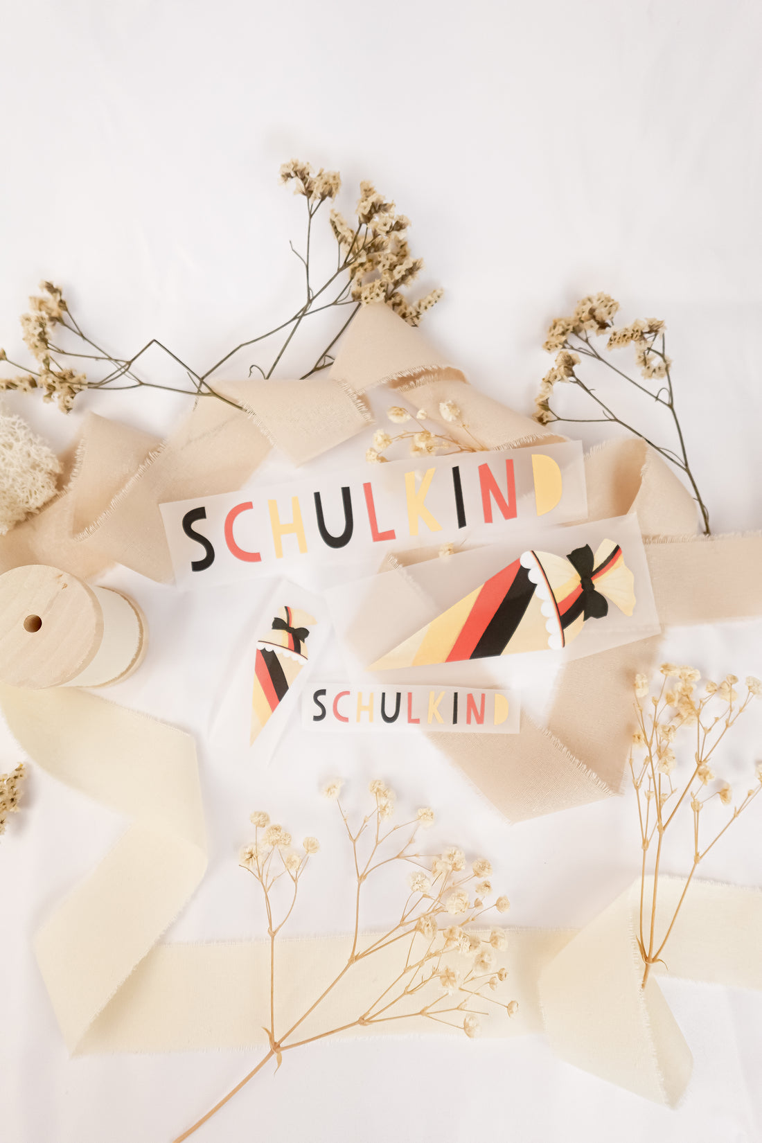 pama&amp;me Bügelbild "Schulkind" mit Schultüte - WM/EM Edition