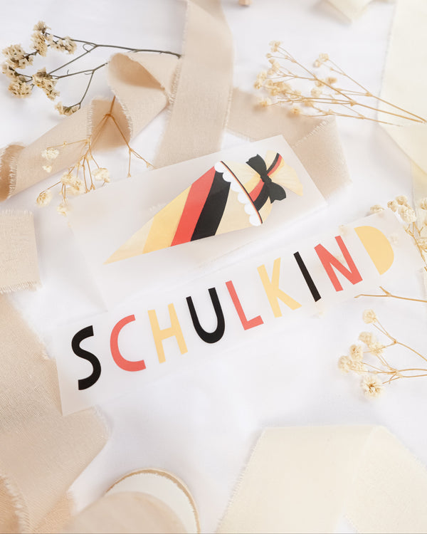 Bügelbild Schulkind