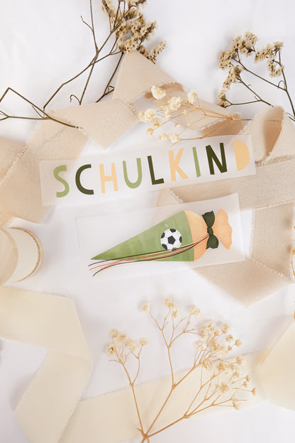 Bügelbild Schulkind