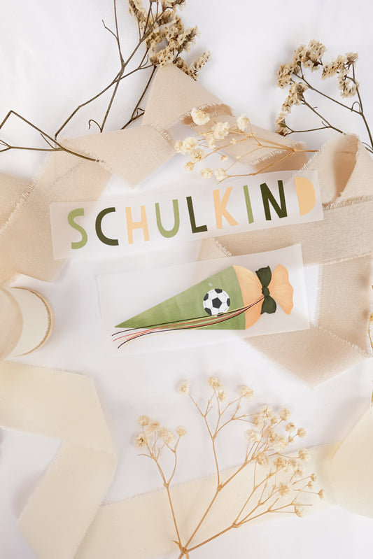 Bügelbild Schulkind