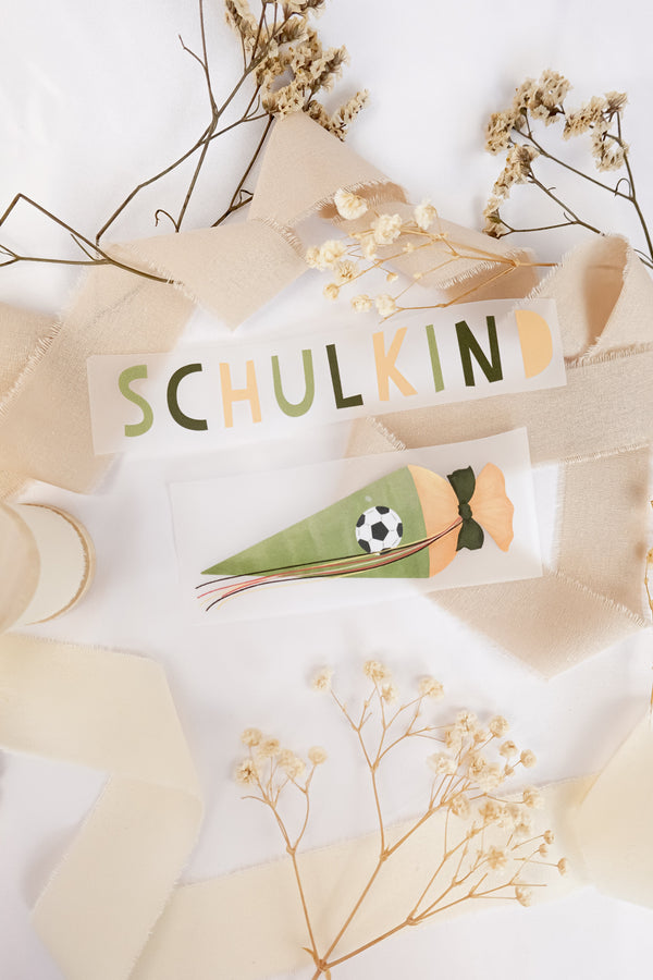 Bügelbild Schulkind