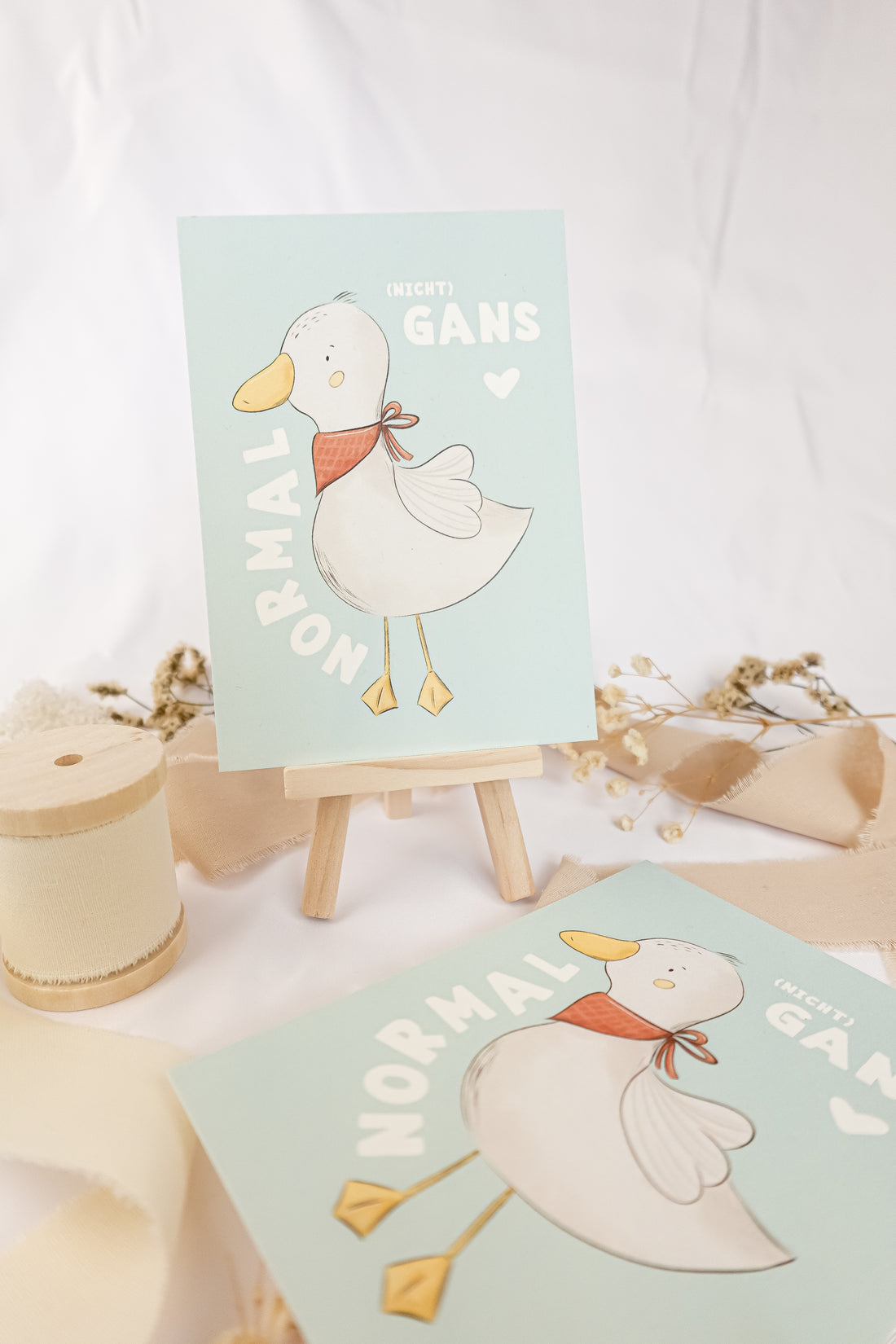 pama&amp;me Postkarte nicht Gans normal