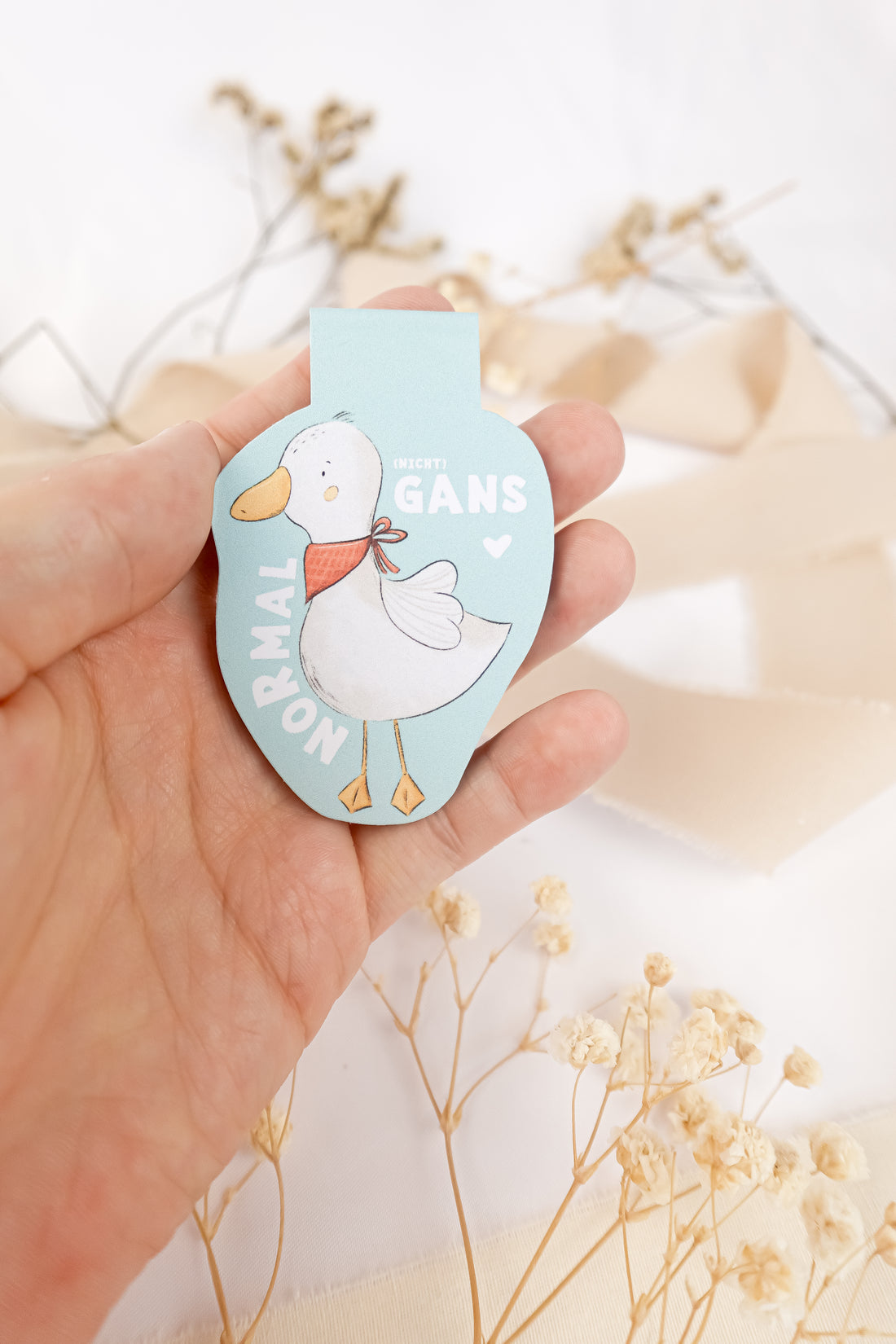 pama&amp;me Magnetisches Lesezeichen Gans Normal