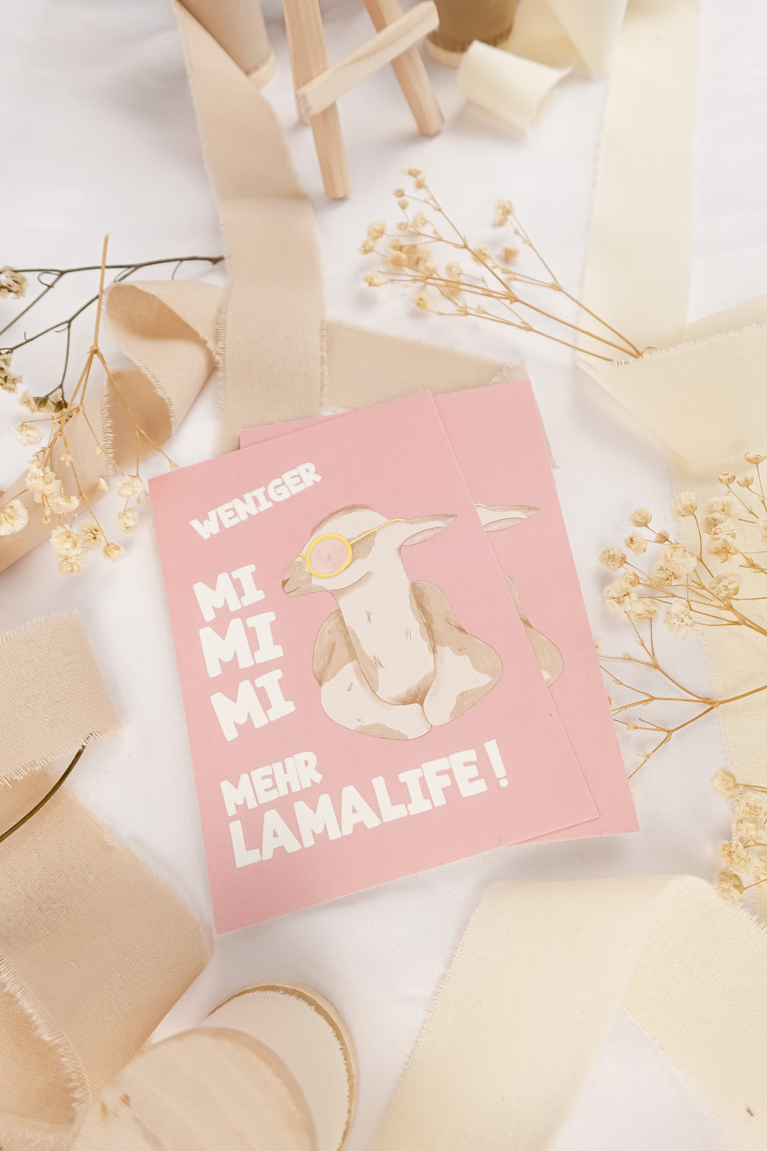 pama&amp;me Postkarte Lamalife