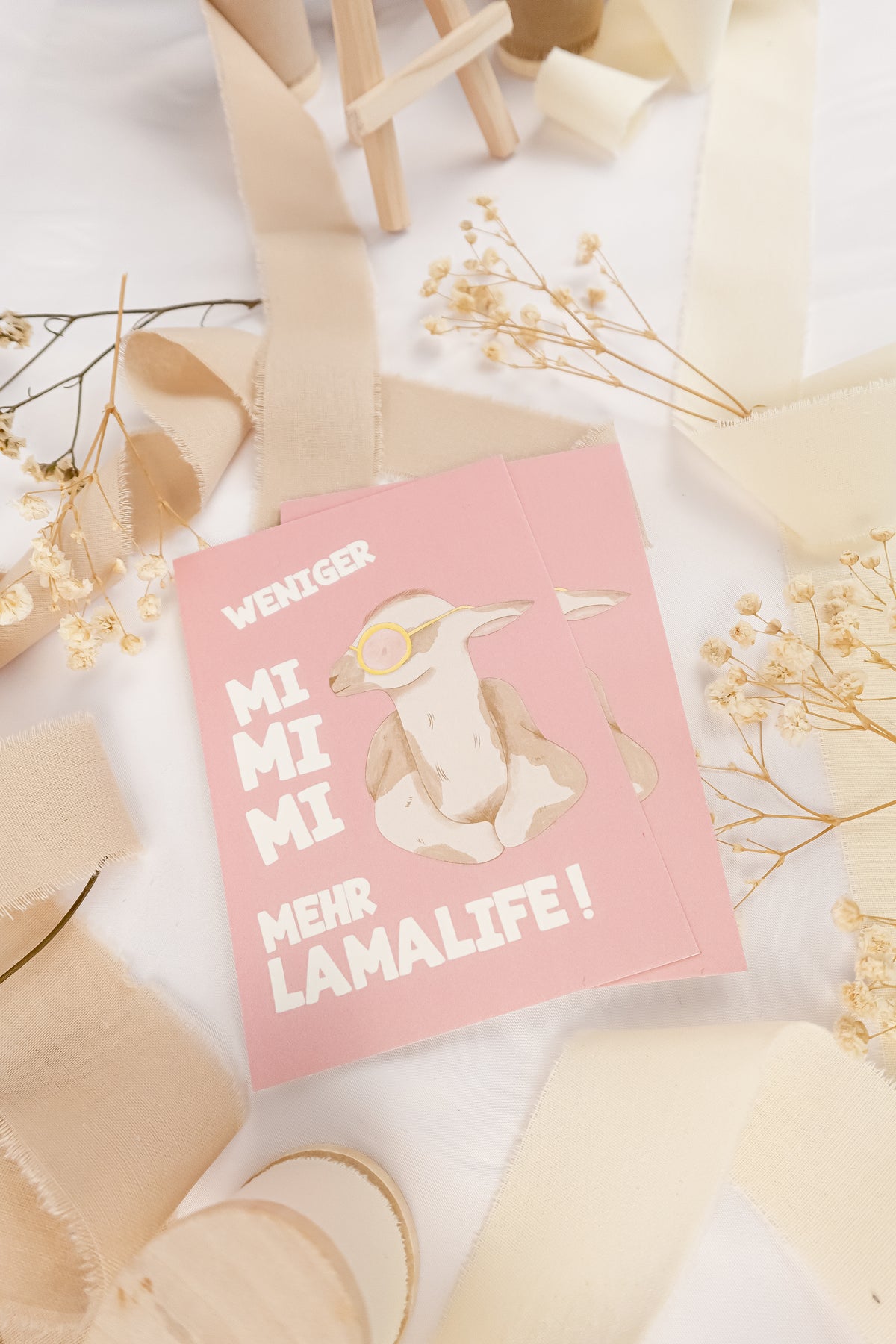 pama&amp;me Postkarte Lamalife
