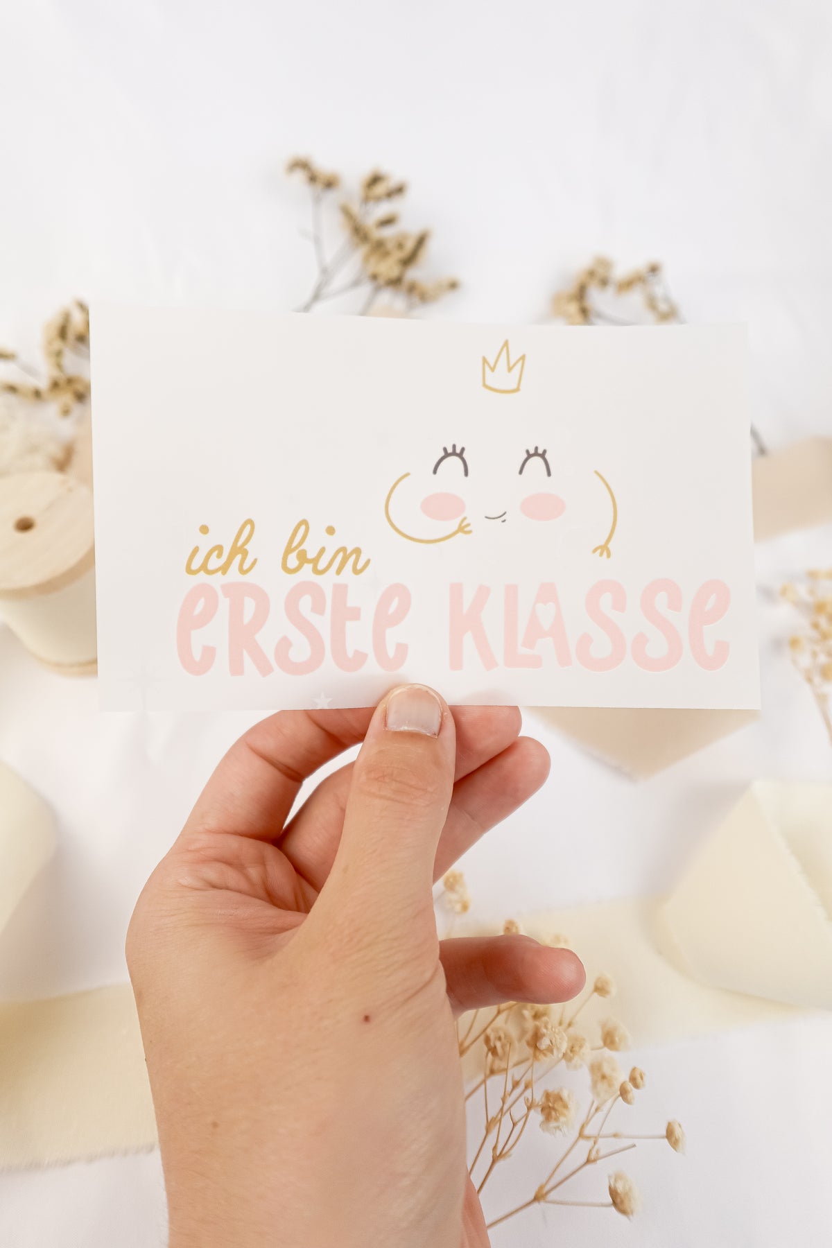 pama&amp;me Bügelbild "ich bin erste Klasse"