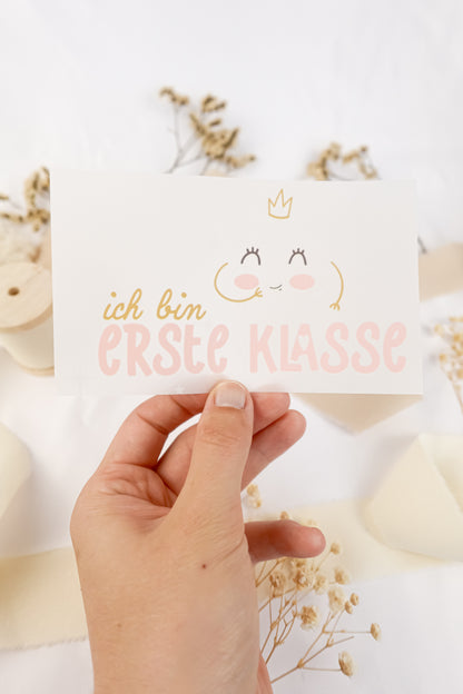 pama&amp;me Bügelbild "ich bin erste Klasse"