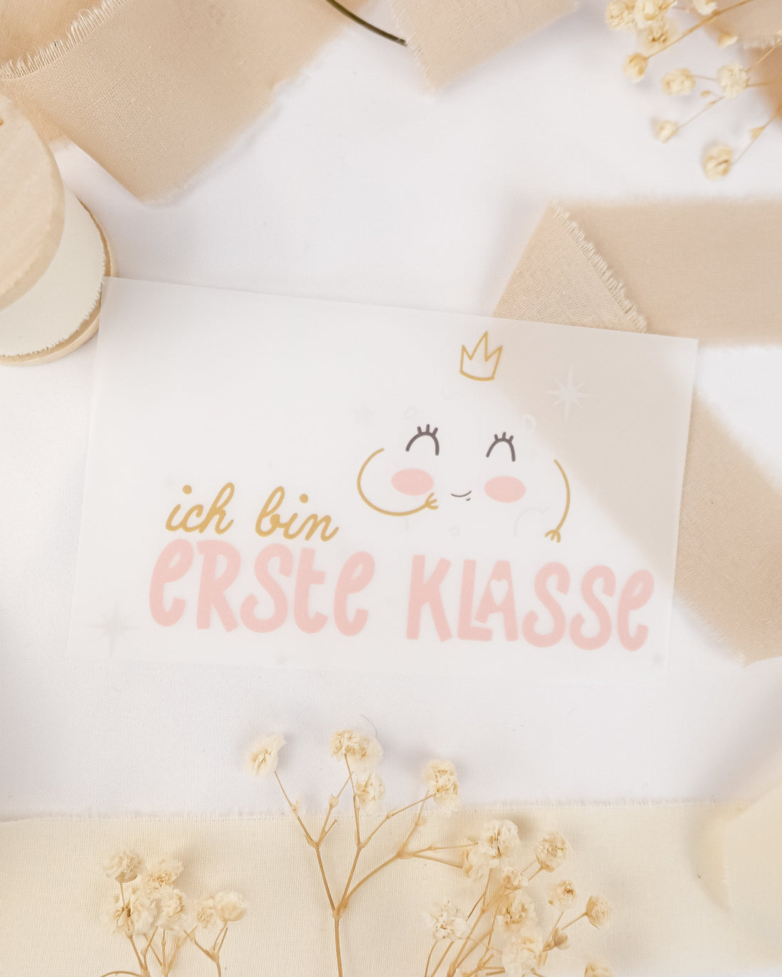 pama&amp;me Bügelbild "ich bin erste Klasse"