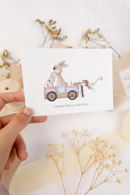pama&amp;me Postkarte Seifenkisten-Freunde