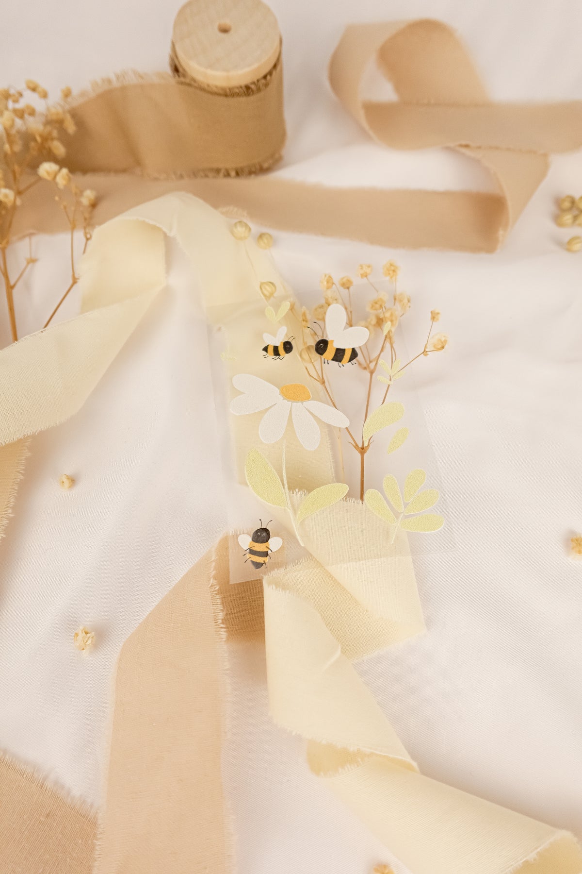 pama&amp;me Rub-On-Sticker Bienen und Blümchen Set