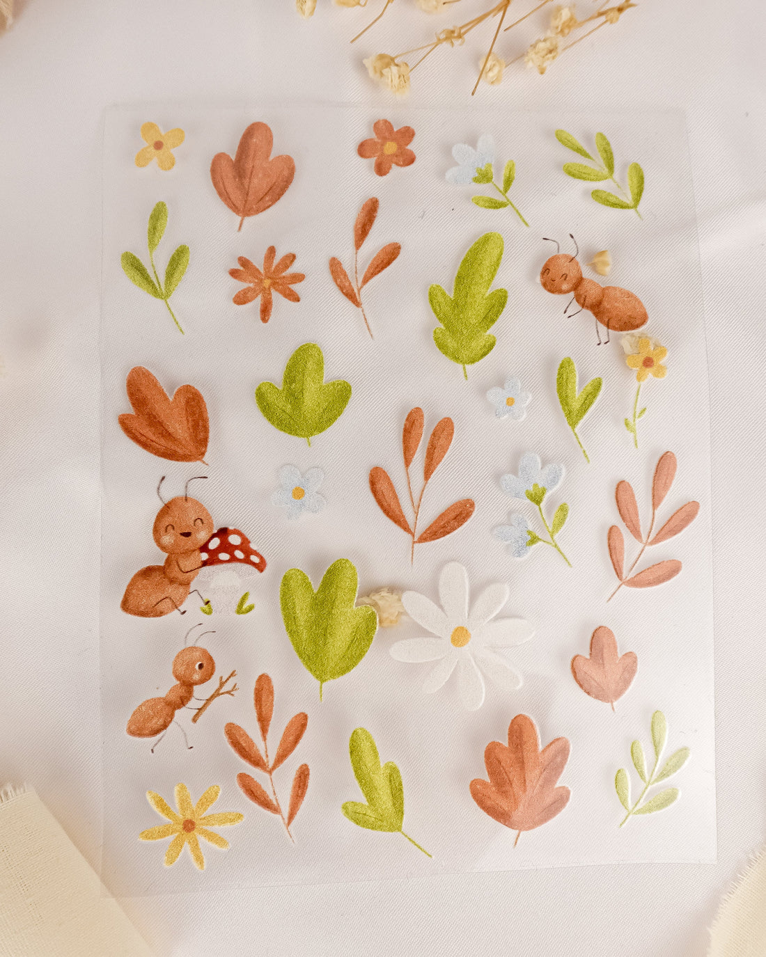 pama&amp;me Rub-On-Sticker "Ameisen Herbst" A6
