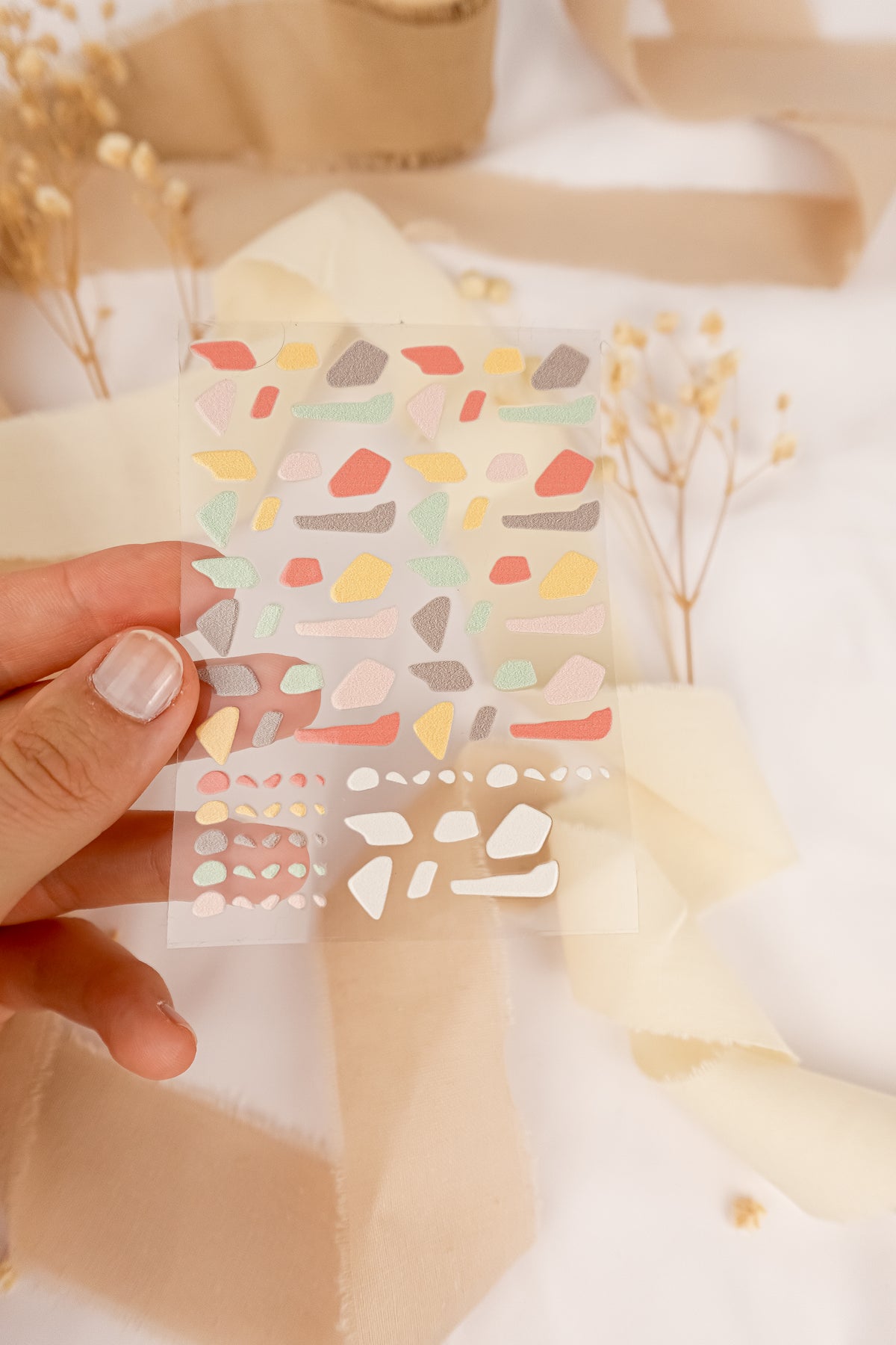 pama&amp;me Rub-On-Sticker Terrazzo Muster