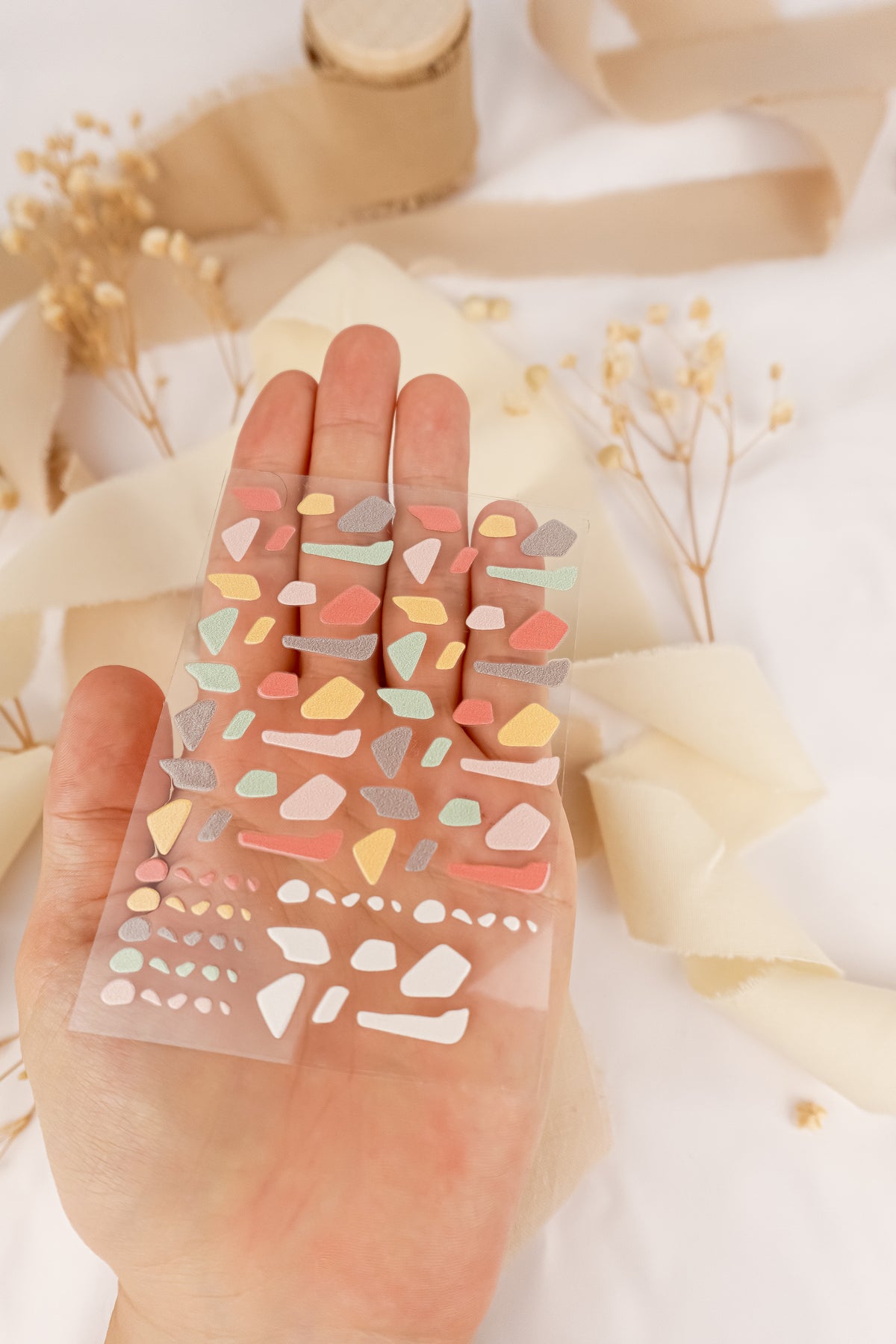 pama&amp;me Rub-On-Sticker Terrazzo Muster