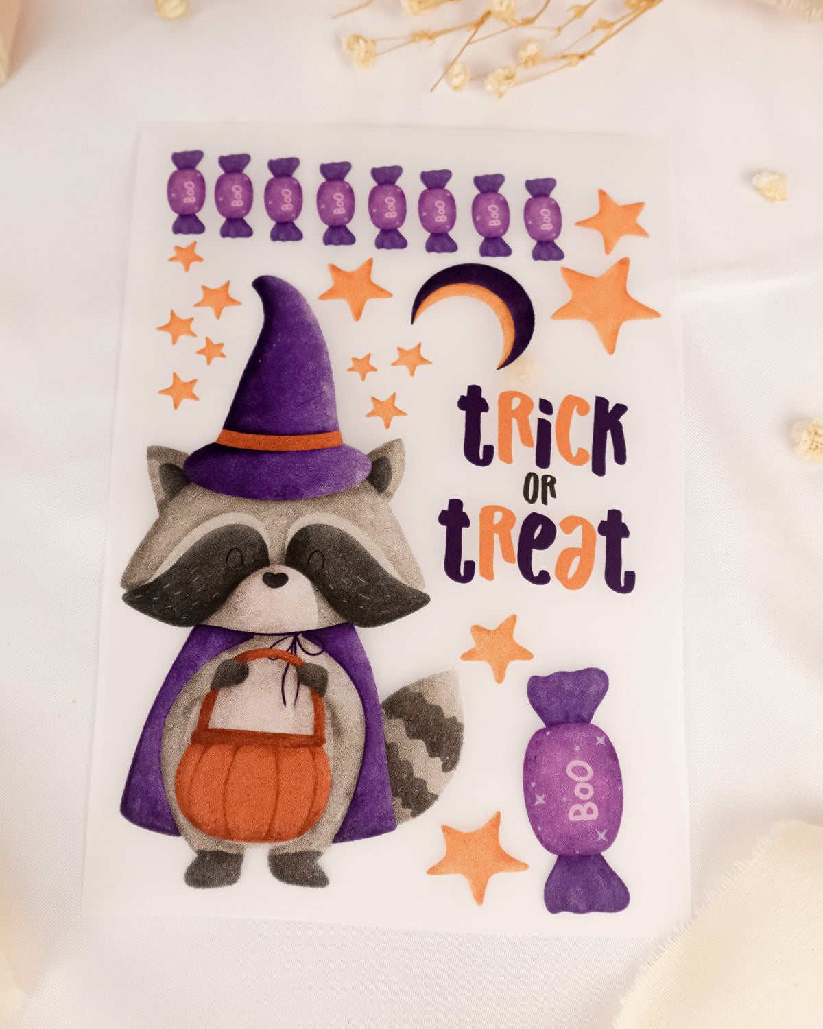 pama&amp;me Bügelbild "trick or treat" A6