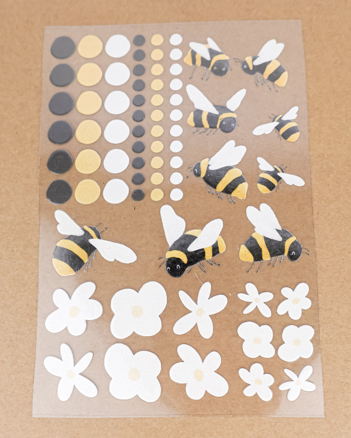 pama&amp;me Rub-On-Sticker Bienen und Gänseblümchen A6