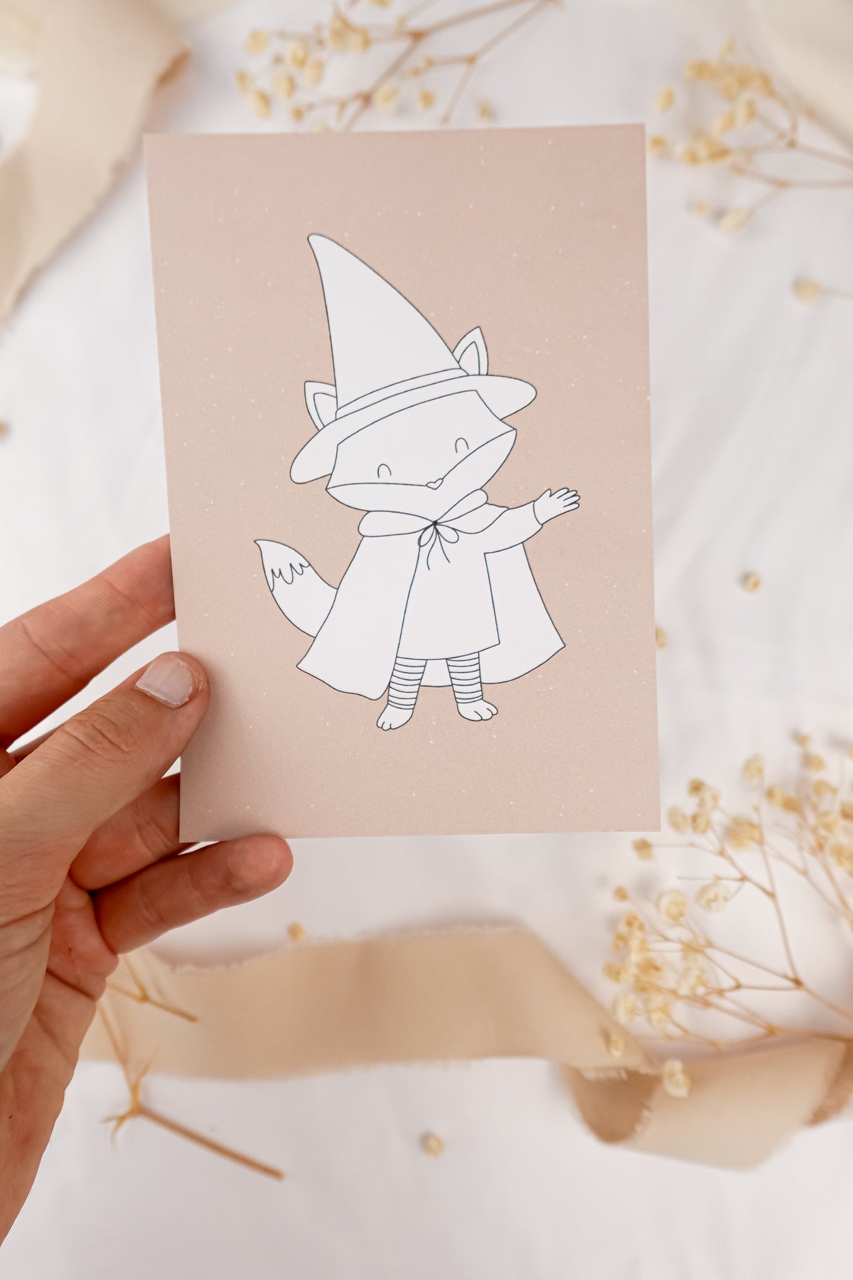 pama&amp;me Rub-On-Sticker Halloween-Fuchs klein