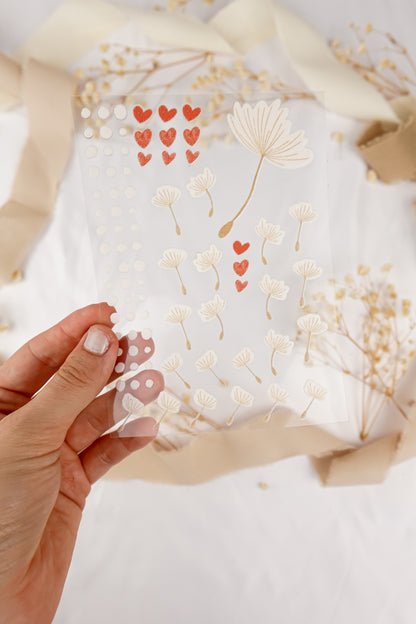 pama&amp;me Rub-On-Sticker Pusteblumen