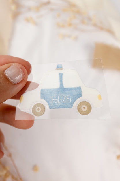 pama&amp;me Rub-On-Sticker Polizeiauto